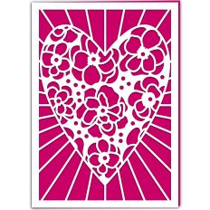 Camellia Bloom Heart Card