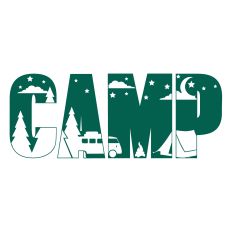 Camp SVG Cut File