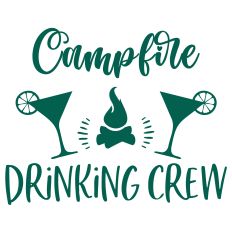 Campfire Drinking Crew SVG Quote