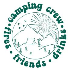 Camping Crew Fires Friends Drinks SVG Quote