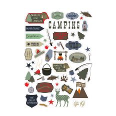 Camping Print and Cut Stickers – Version 1
