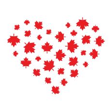 Heart and Maple Leaves