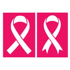 Cancer Ribbon Stencil