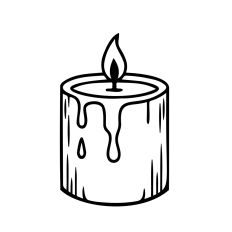Rustic Dripping Candle Cozy Candle