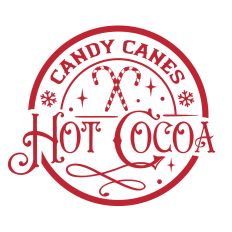 Candy Canes and Hot Cocoa SVG Quote
