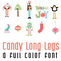 Candy Long Legs Full Color Font