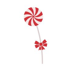 Christmas Lollipop with Bow