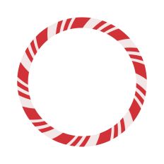 Christmas round frame