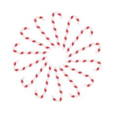 Candy cane frame