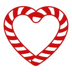 Candy cane heart