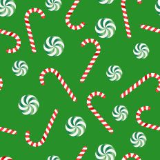 Sparkle Christmas—Red Green Candy Cane - Green