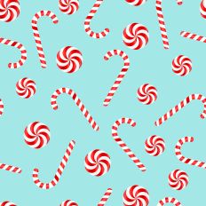 Sparkle Christmas -  Candy Cane Aqua