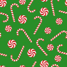 Sparkle Christmas -  Candy Cane Kelly Green