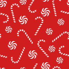  Sparkle Christmas -  Candy Cane Red