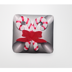 Christmas Candy Cane Petal Box