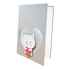 CAT HEART CARD