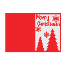 Christmas Cutout A7 Layered diy SVG Card