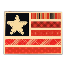 Card Flag Scrappy Stripes A6