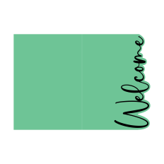 Welcome A7 Cut & Layer Card Design