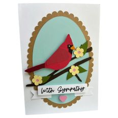 Red Cardinal Sympathy Card - 5 x 7