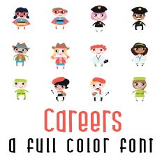 Careers Full Color Font