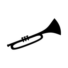 Trumpet silhouette