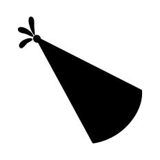 Party hat silhouette