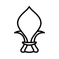 Fleur de Lis line art