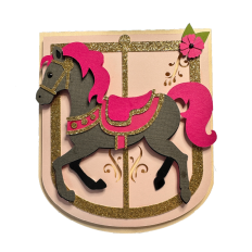 Carousel Horse Greeting Card