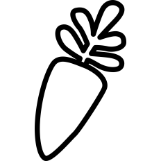 Carrot Outline