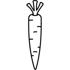 Carrot Outline