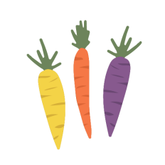 Carrots Layered Cut File, Heritage Carrots, Easter Carrots
