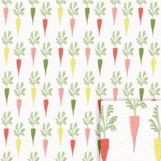 Springtime Frolic Carrots Seamless background pattern