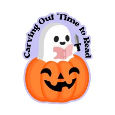 Carving Out Time To Read Ghost in Pumpkin
