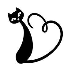 Stylized cute kitten