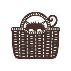 Cat in basket