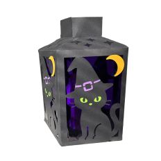 Halloween Cat Tea Light Lantern