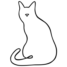 House Cat Line Art