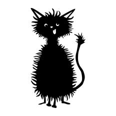 Cat scruffy skinny
