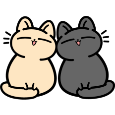 cute cat couple
