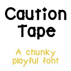 HNC Caution Tape Font