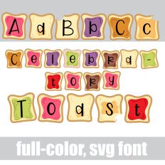 Celebratory Toast Color Font