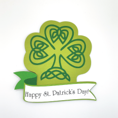Celtic Shamrock Card