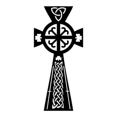 Celtic Shamrock Cross - Perfect for vinyl!