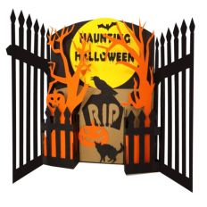 Cemetery Gate Fold 3D Card