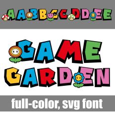 Game Garden Color Font