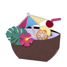 Coconut Drink Box Card