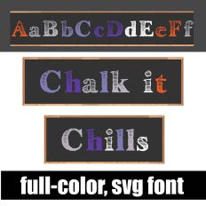 Chalk It Chills Color font