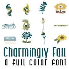 Charmingly Fall Full Color Font