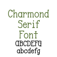 Charmond Serif Font, Bold Serif Font